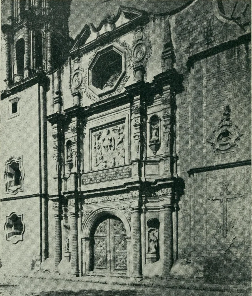 An illustration from Iglesias y conventos de la ciudad de Mexico; 97 ilustraciones, 1920, leaf 105