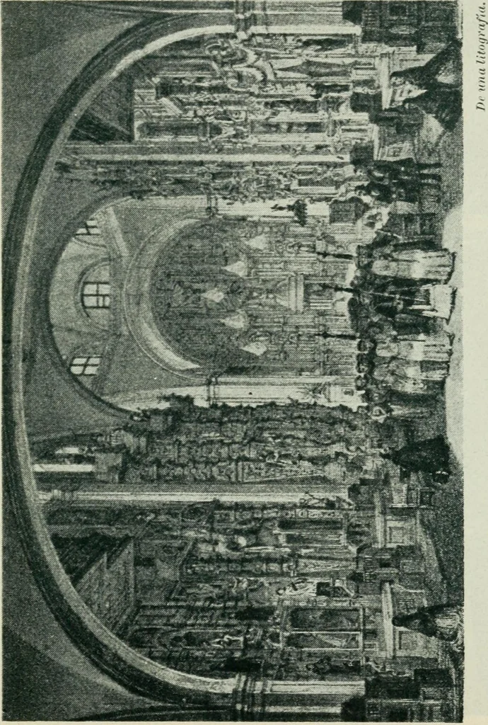 An illustration from Iglesias y conventos de la ciudad de Mexico; 97 ilustraciones, 1920, leaf 106
