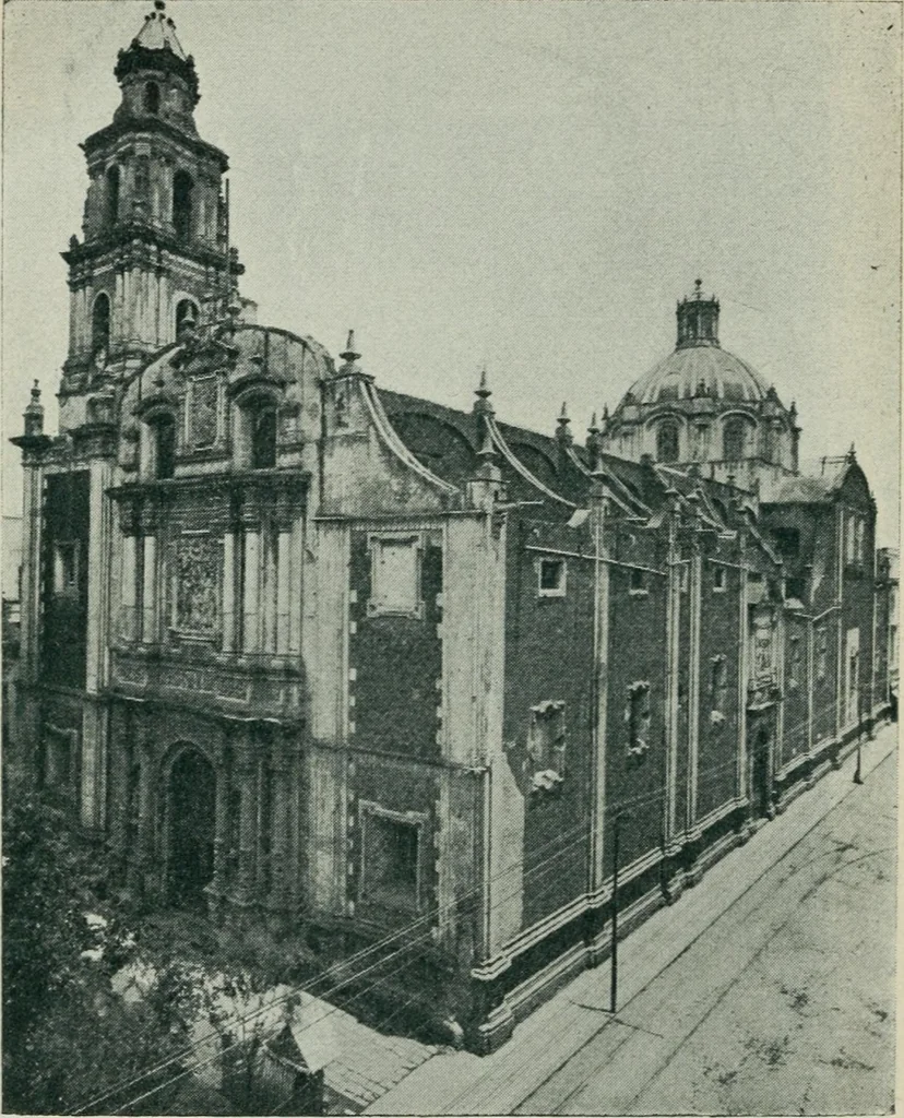 An illustration from Iglesias y conventos de la ciudad de Mexico; 97 ilustraciones, 1920, leaf 109