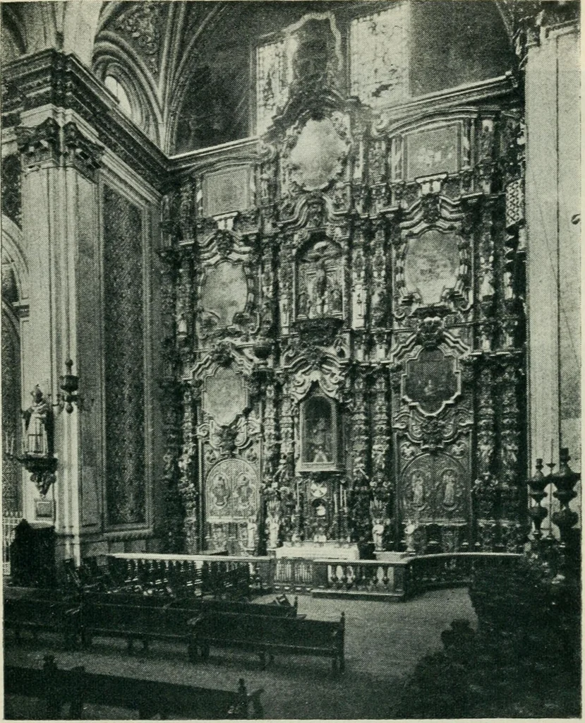 An illustration from Iglesias y conventos de la ciudad de Mexico; 97 ilustraciones, 1920, leaf 112
