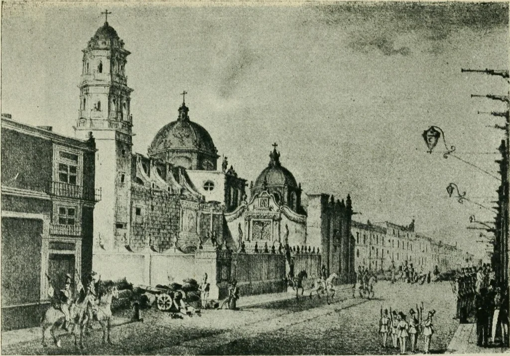 An illustration from Iglesias y conventos de la ciudad de Mexico; 97 ilustraciones, 1920, leaf 124