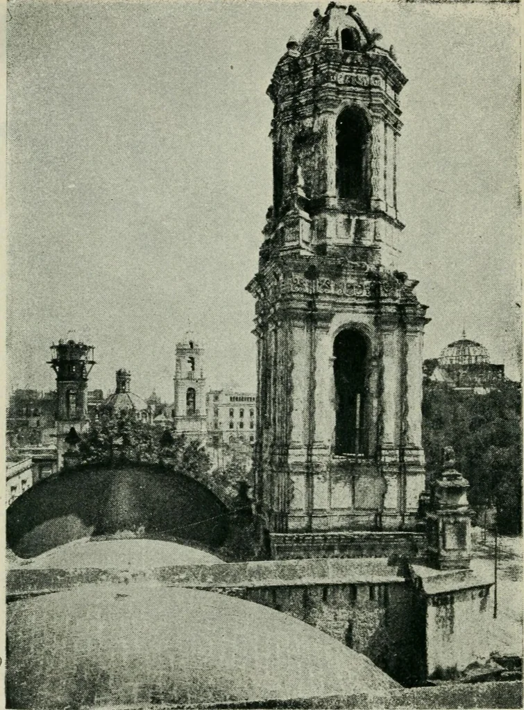 An illustration from Iglesias y conventos de la ciudad de Mexico; 97 ilustraciones, 1920, leaf 135