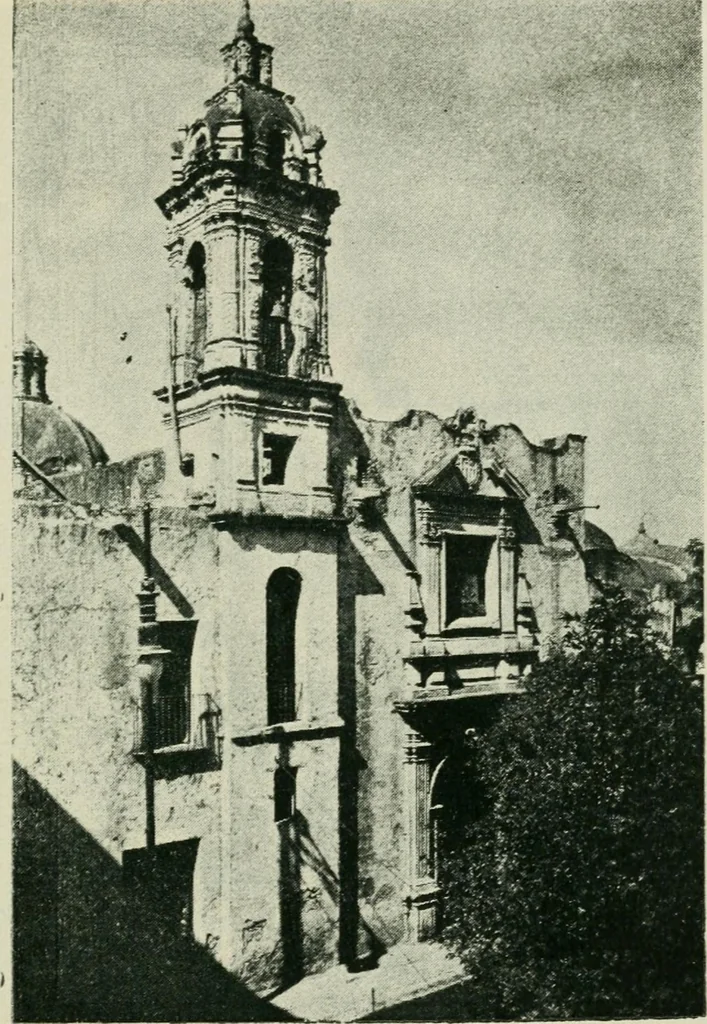 An illustration from Iglesias y conventos de la ciudad de Mexico; 97 ilustraciones, 1920, leaf 136