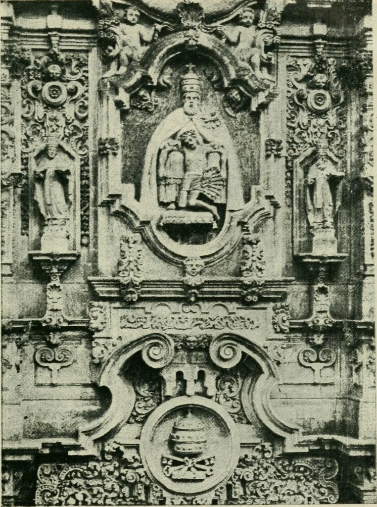 An illustration from Iglesias y conventos de la ciudad de Mexico; 97 ilustraciones, 1920, leaf 144