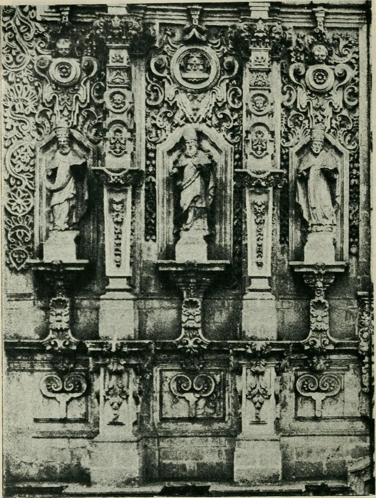 An illustration from Iglesias y conventos de la ciudad de Mexico; 97 ilustraciones, 1920, leaf 145
