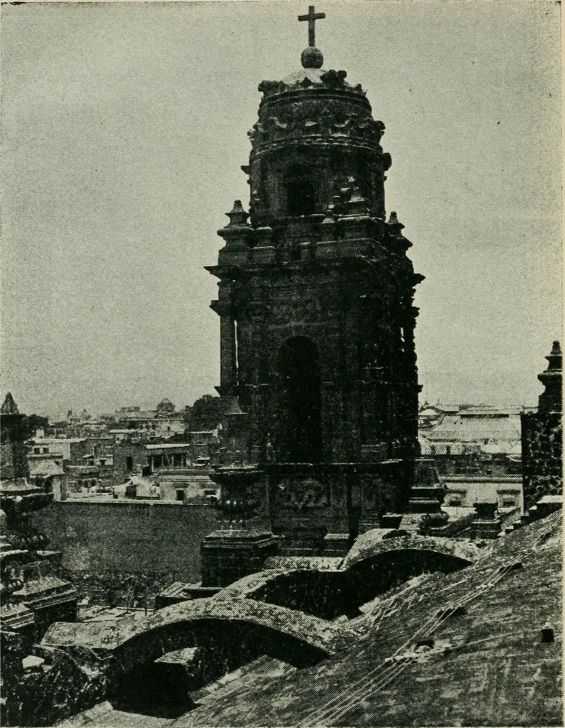 An illustration from Iglesias y conventos de la ciudad de Mexico; 97 ilustraciones, 1920, leaf 149