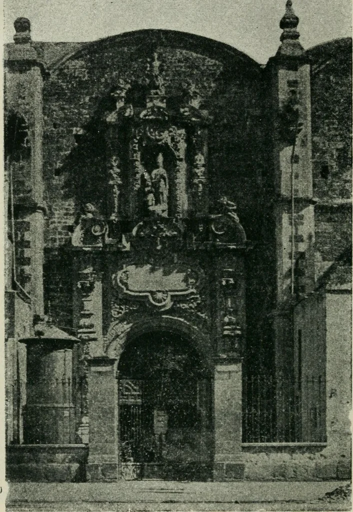 An illustration from Iglesias y conventos de la ciudad de Mexico; 97 ilustraciones, 1920, leaf 151