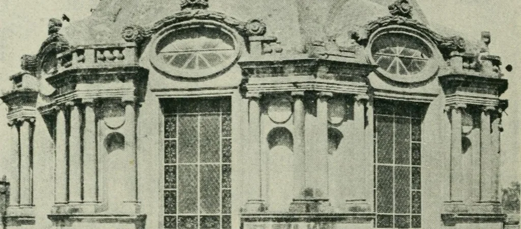 An illustration from Iglesias y conventos de la ciudad de Mexico; 97 ilustraciones, 1920, leaf 157