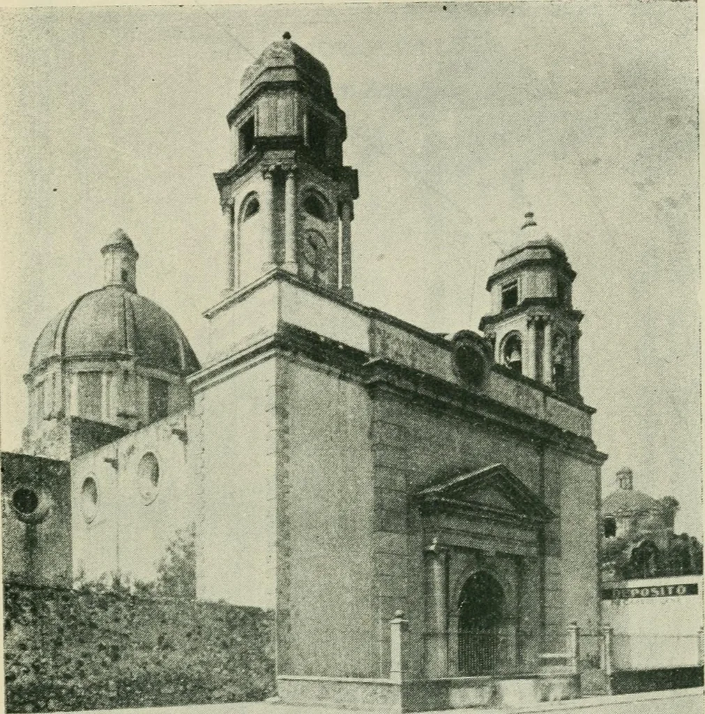 An illustration from Iglesias y conventos de la ciudad de Mexico; 97 ilustraciones, 1920, leaf 158