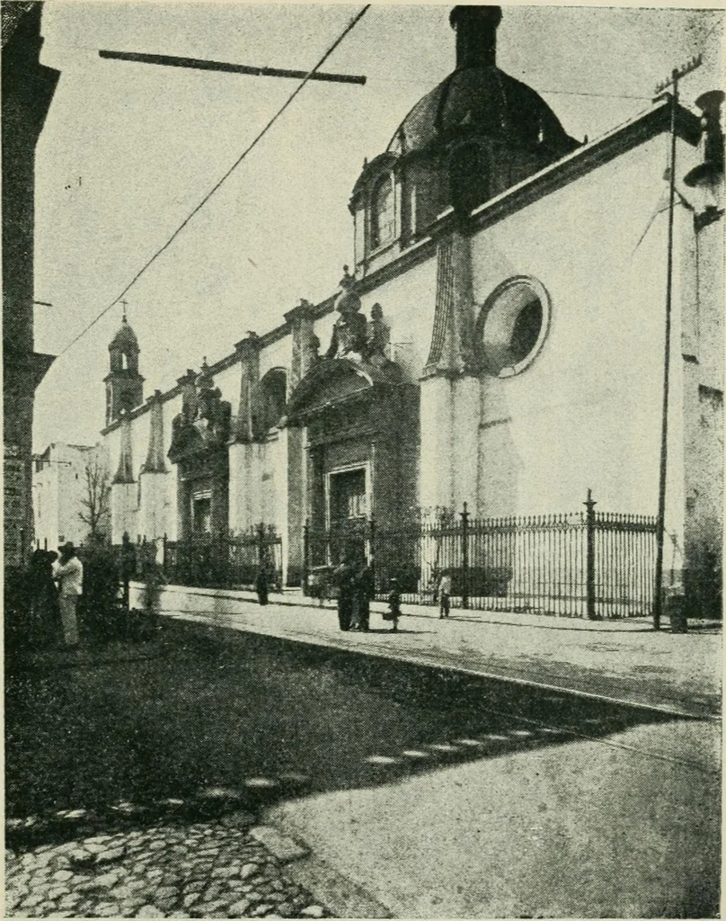 An illustration from Iglesias y conventos de la ciudad de Mexico; 97 ilustraciones, 1920, leaf 160