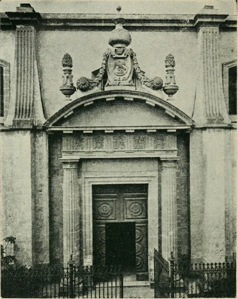 An illustration from Iglesias y conventos de la ciudad de Mexico; 97 ilustraciones, 1920, leaf 161