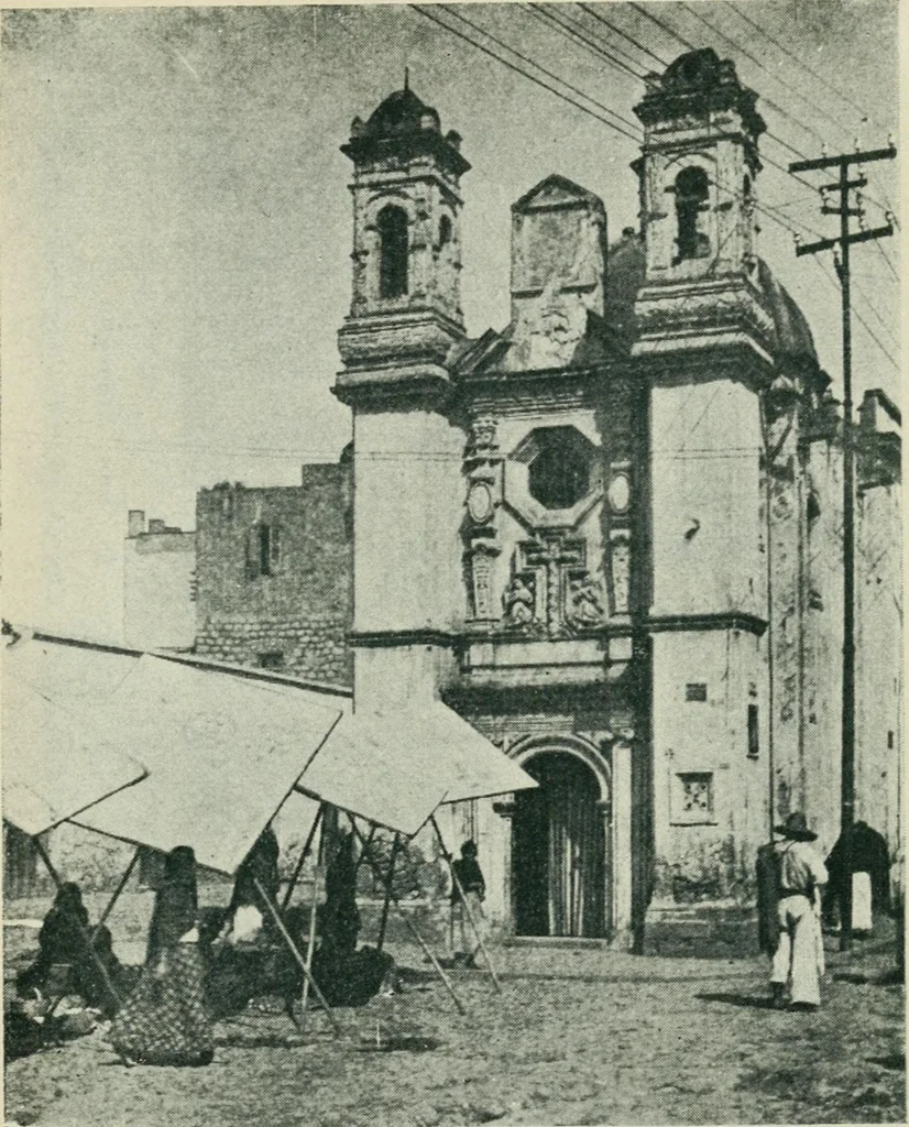 An illustration from Iglesias y conventos de la ciudad de Mexico; 97 ilustraciones, 1920, leaf 74