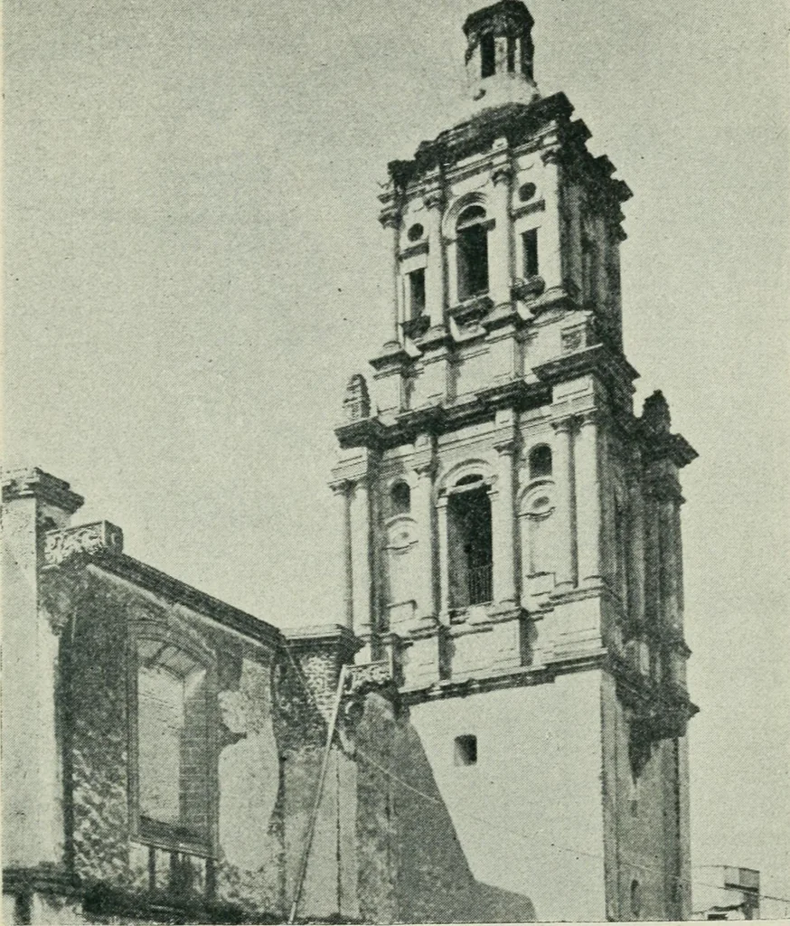 An illustration from Iglesias y conventos de la ciudad de Mexico; 97 ilustraciones, 1920, leaf 76