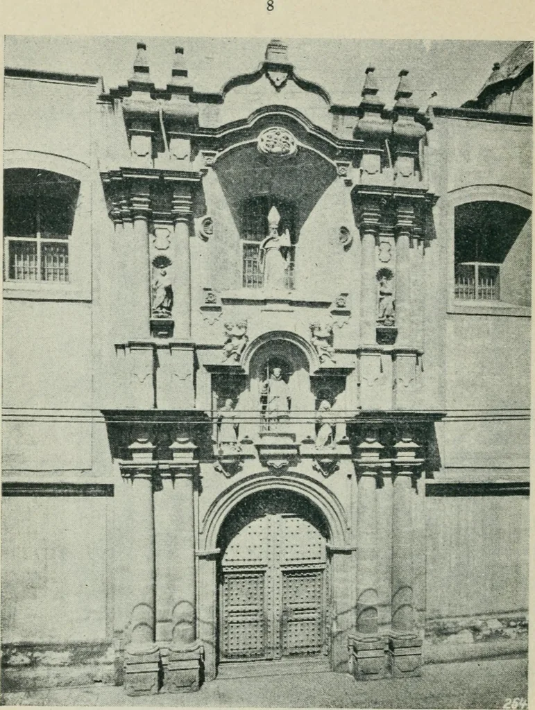 An illustration from Iglesias y conventos de la ciudad de Mexico; 97 ilustraciones, 1920, leaf 77