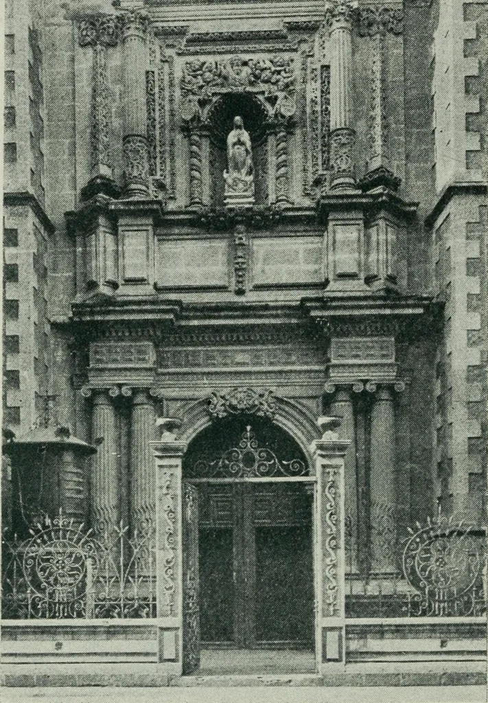 An illustration from Iglesias y conventos de la ciudad de Mexico; 97 ilustraciones, 1920, leaf 87