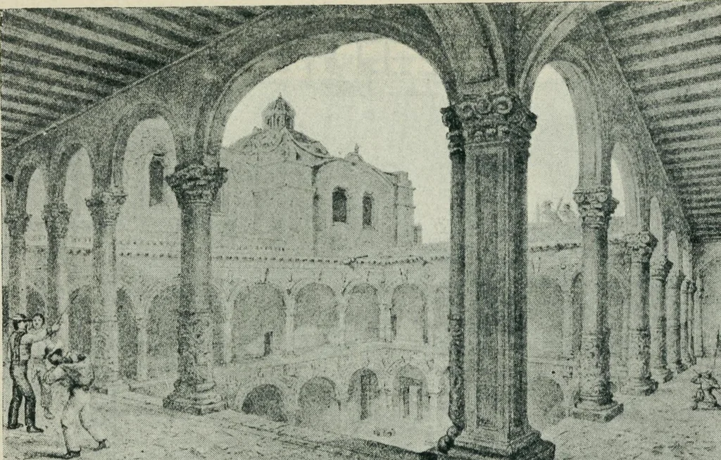 An illustration from Iglesias y conventos de la ciudad de Mexico; 97 ilustraciones, 1920, leaf 89
