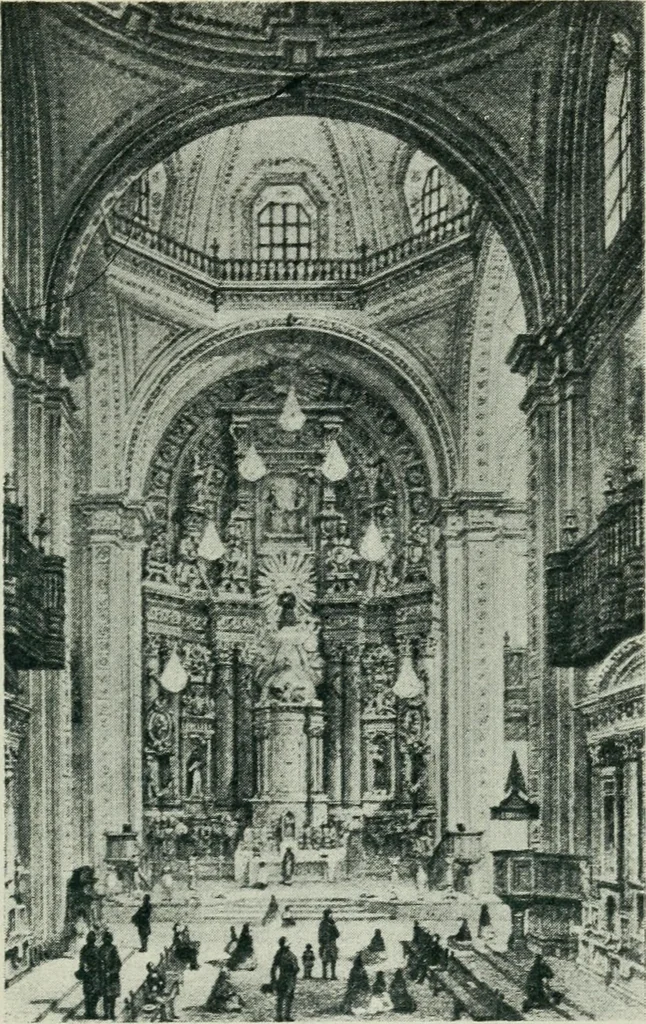 An illustration from Iglesias y conventos de la ciudad de Mexico; 97 ilustraciones, 1920, leaf 92