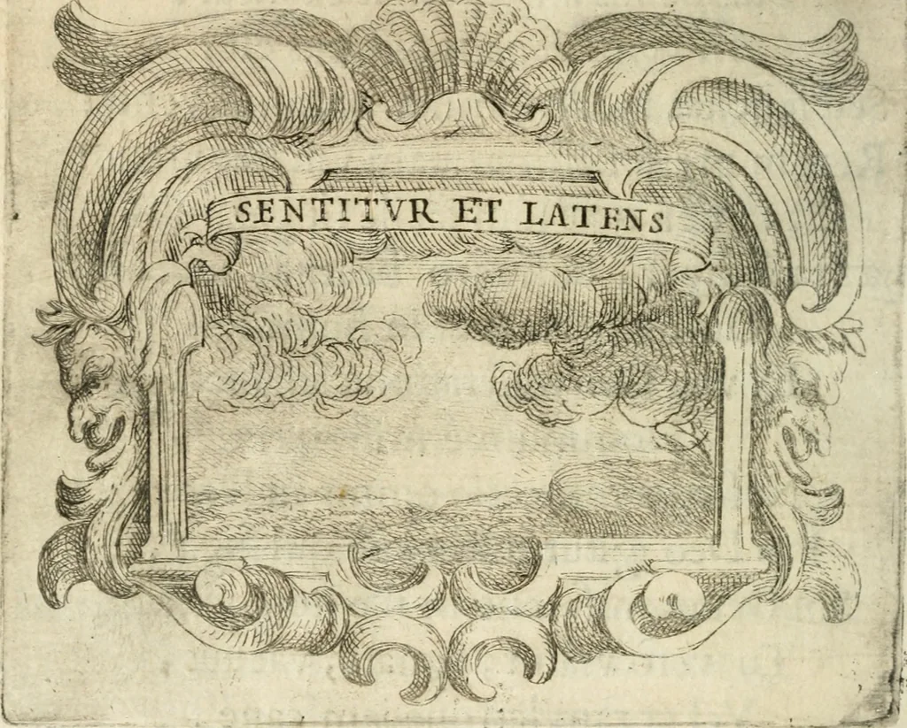 An illustration from Ignatius : insignium, epigrammatum et elogiorum centuriis expressus, 1655, leaf 107