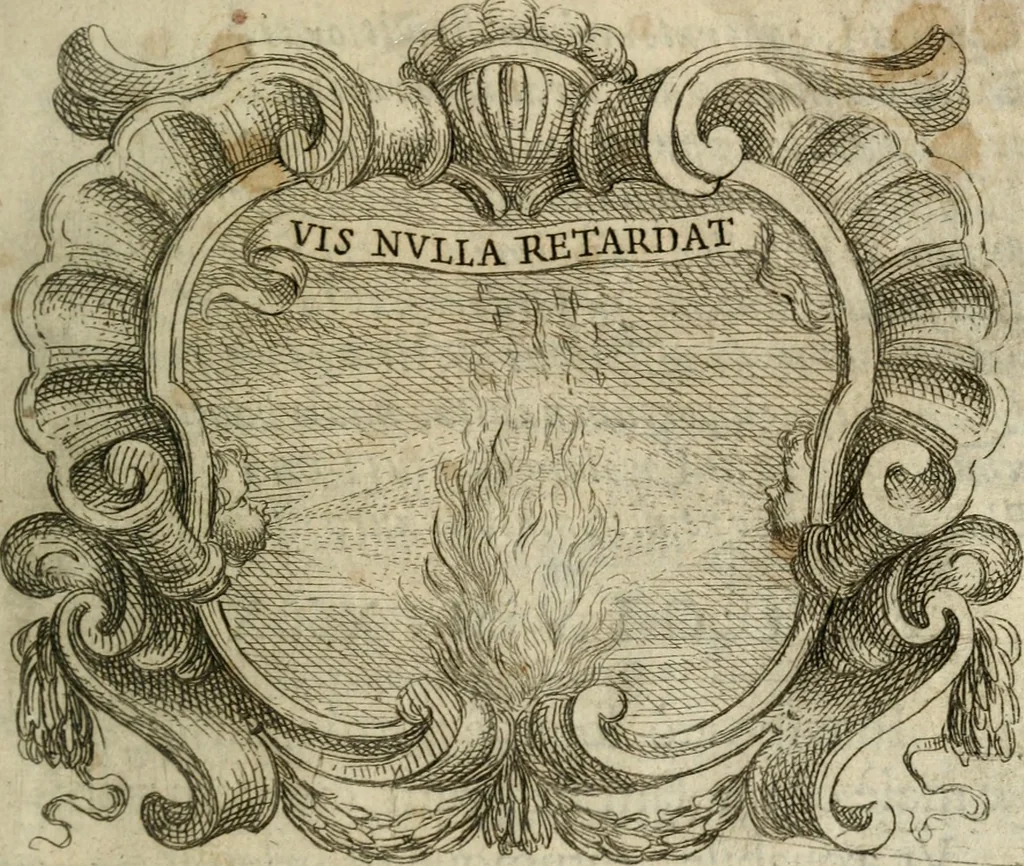 An illustration from Ignatius : insignium, epigrammatum et elogiorum centuriis expressus, 1655, leaf 110
