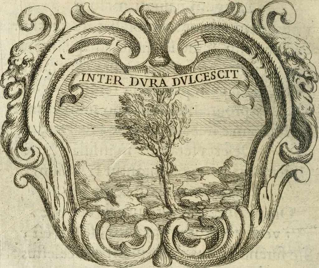 An illustration from Ignatius : insignium, epigrammatum et elogiorum centuriis expressus, 1655, leaf 113
