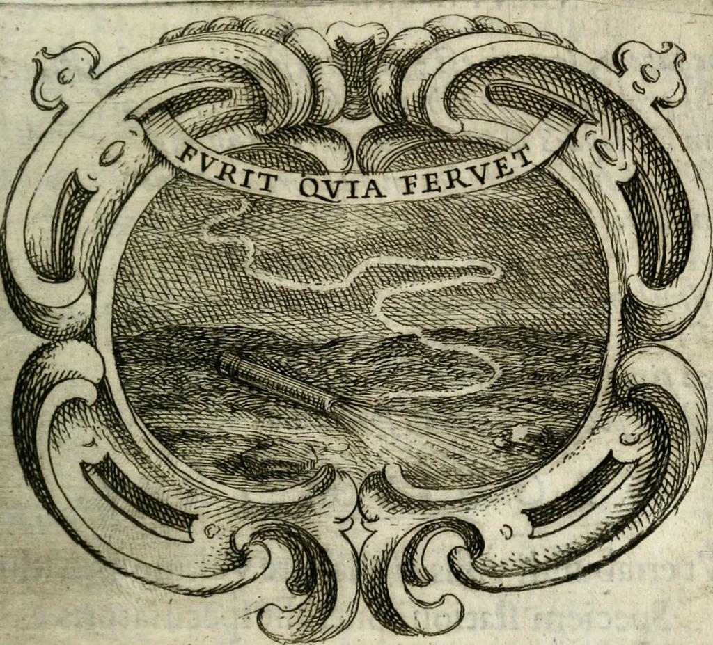An illustration from Ignatius : insignium, epigrammatum et elogiorum centuriis expressus, 1655, leaf 122