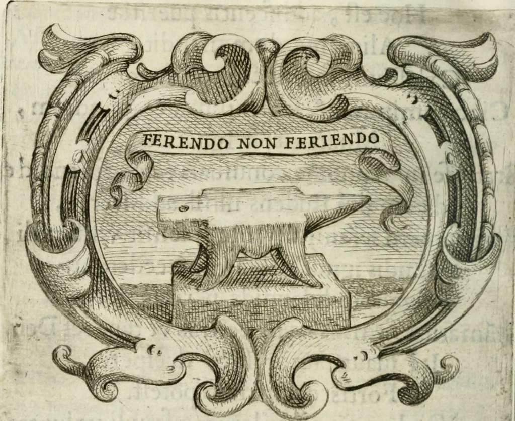 An illustration from Ignatius : insignium, epigrammatum et elogiorum centuriis expressus, 1655, leaf 131