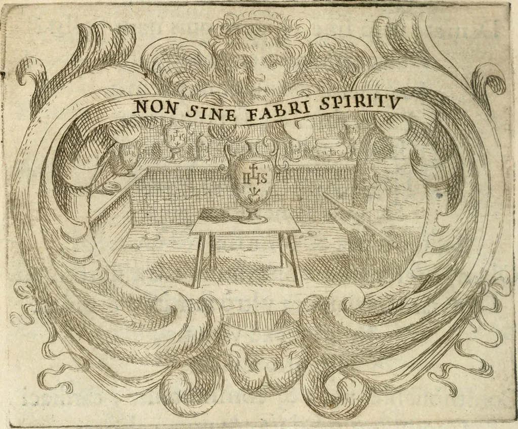 An illustration from Ignatius : insignium, epigrammatum et elogiorum centuriis expressus, 1655, leaf 155