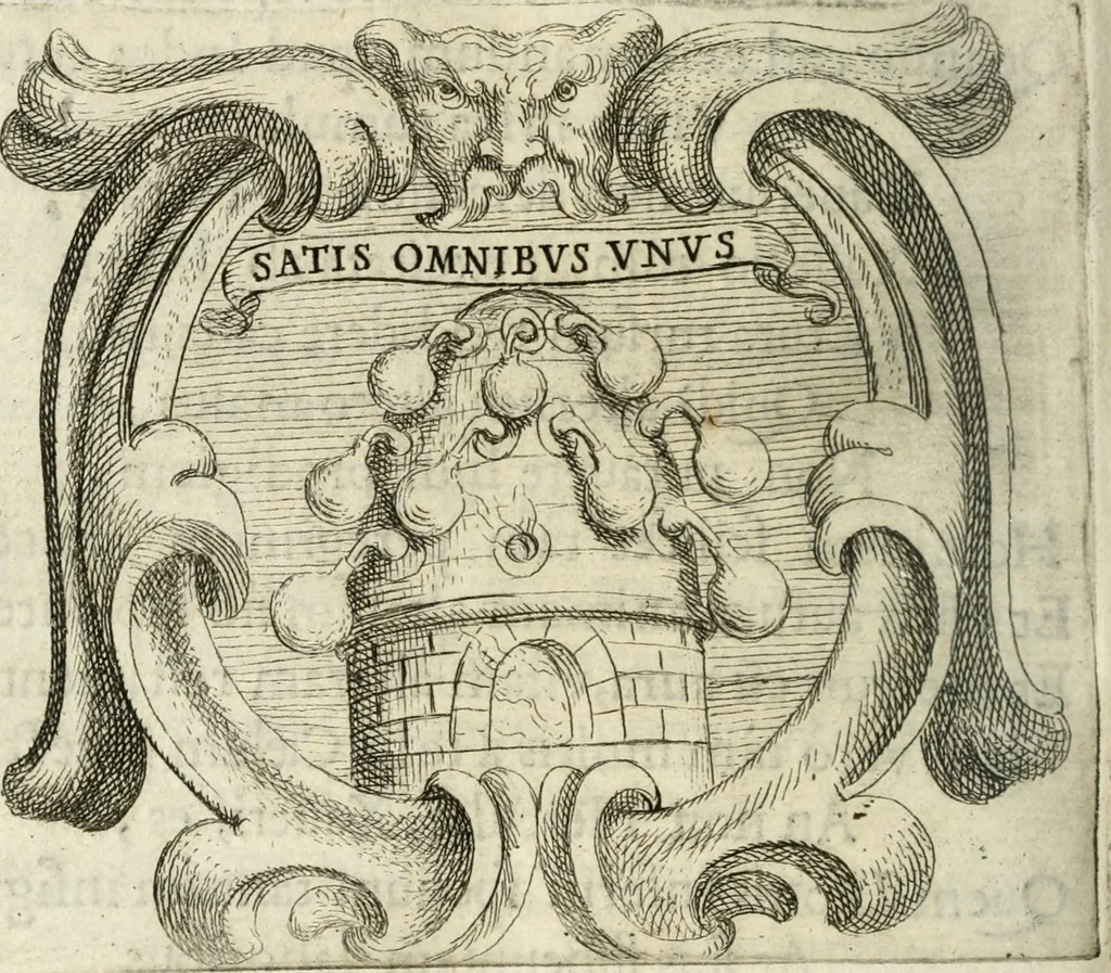 An illustration from Ignatius : insignium, epigrammatum et elogiorum centuriis expressus, 1655, leaf 191
