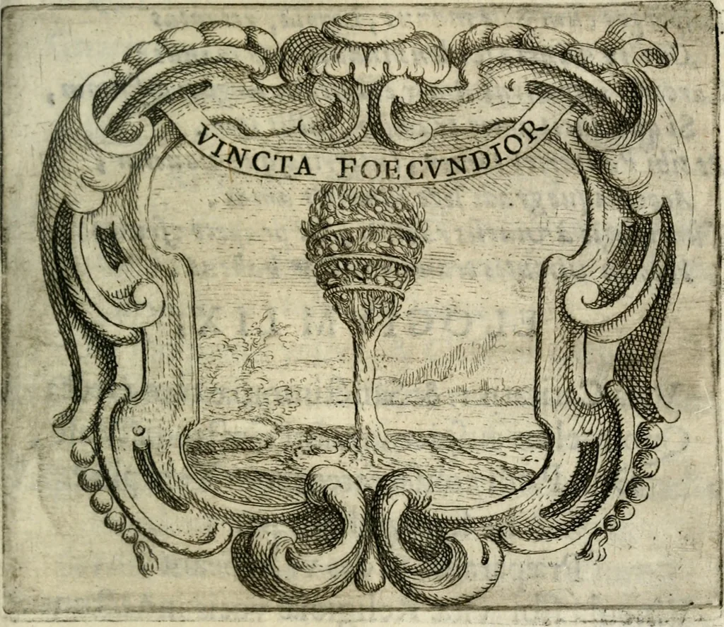 An illustration from Ignatius : insignium, epigrammatum et elogiorum centuriis expressus, 1655, leaf 194
