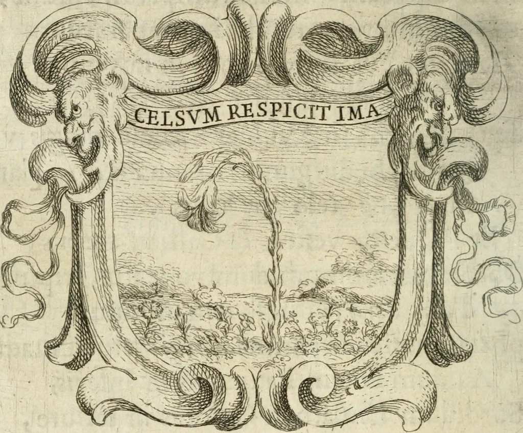 An illustration from Ignatius : insignium, epigrammatum et elogiorum centuriis expressus, 1655, leaf 197