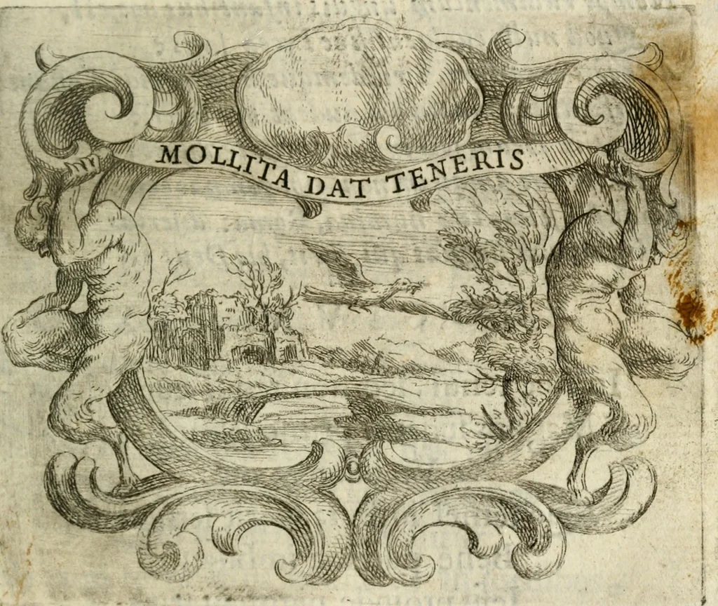 An illustration from Ignatius : insignium, epigrammatum et elogiorum centuriis expressus, 1655, leaf 230