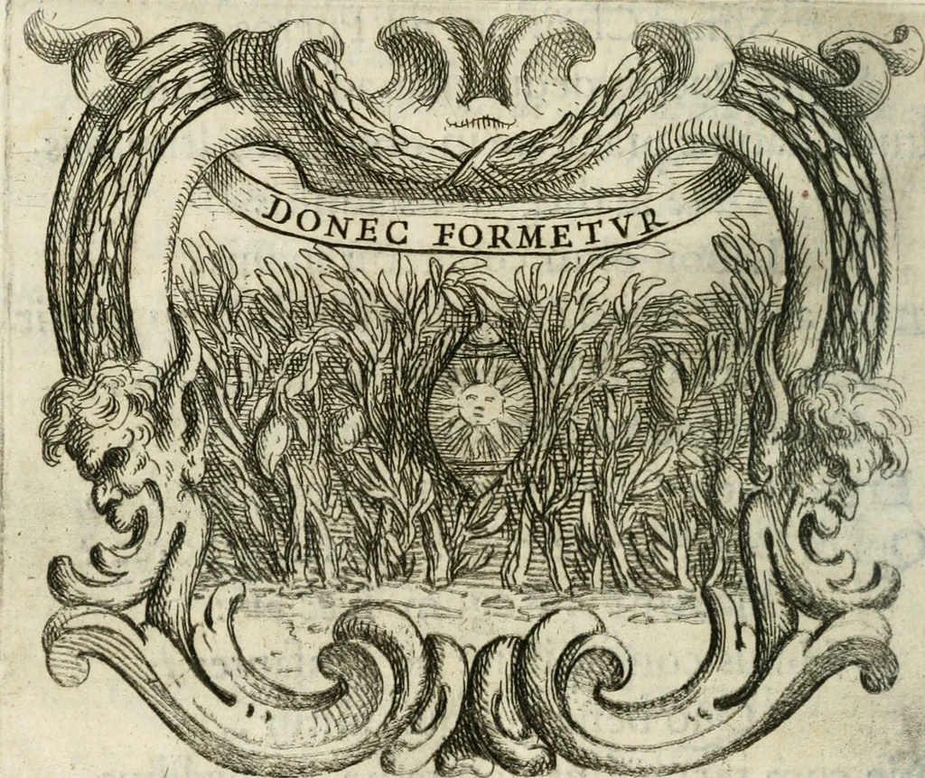 An illustration from Ignatius : insignium, epigrammatum et elogiorum centuriis expressus, 1655, leaf 233