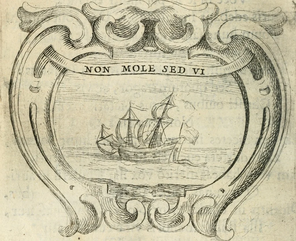 An illustration from Ignatius : insignium, epigrammatum et elogiorum centuriis expressus, 1655, leaf 257