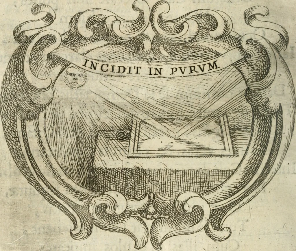An illustration from Ignatius : insignium, epigrammatum et elogiorum centuriis expressus, 1655, leaf 269