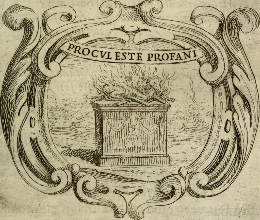 An illustration from Ignatius : insignium, epigrammatum et elogiorum centuriis expressus, 1655, leaf 272