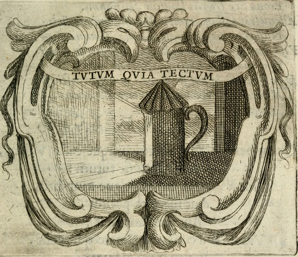 An illustration from Ignatius : insignium, epigrammatum et elogiorum centuriis expressus, 1655, leaf 296