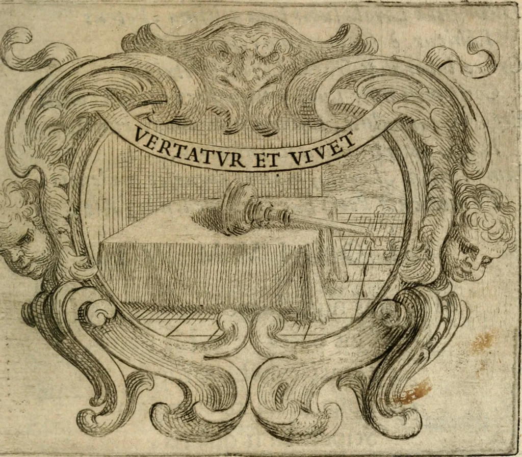 An illustration from Ignatius : insignium, epigrammatum et elogiorum centuriis expressus, 1655, leaf 38