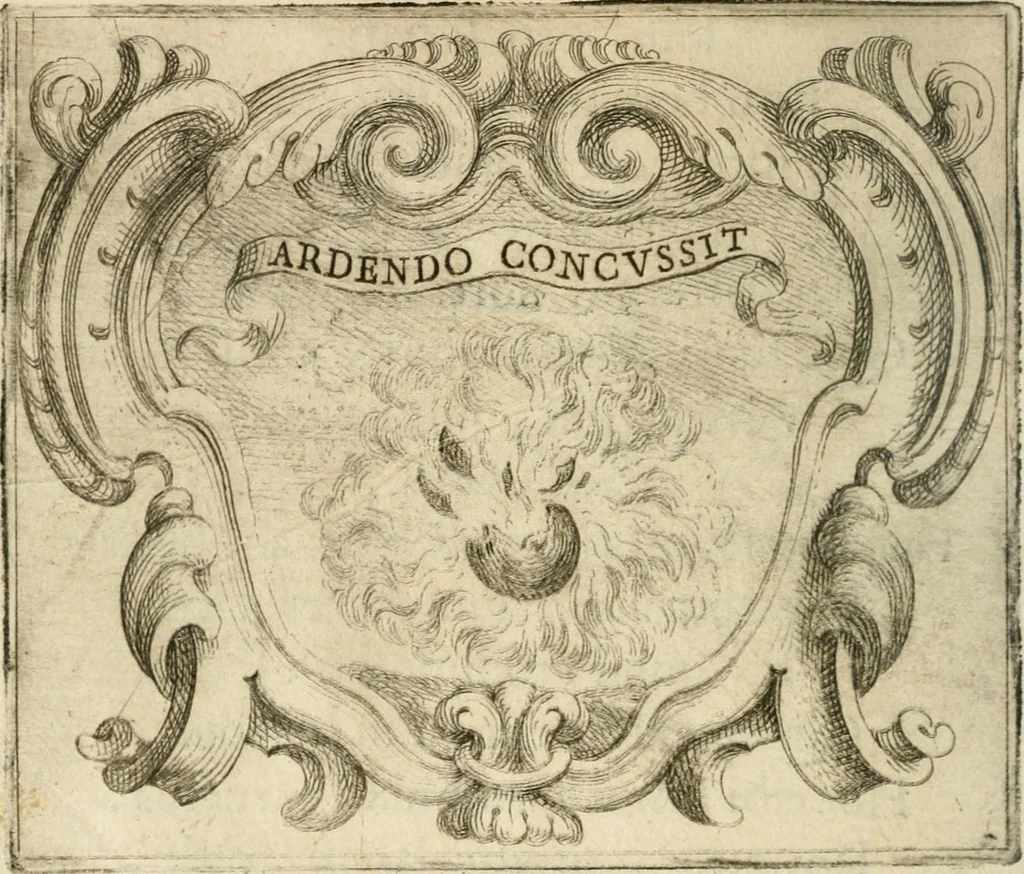 An illustration from Ignatius : insignium, epigrammatum et elogiorum centuriis expressus, 1655, leaf 47