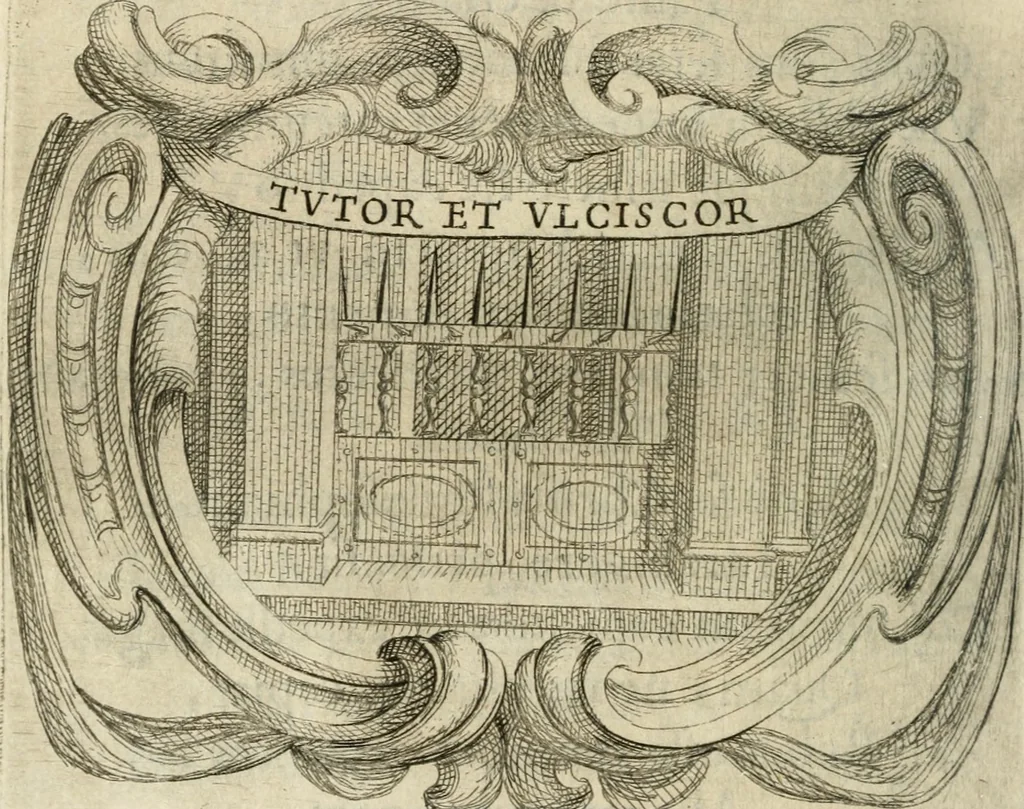 An illustration from Ignatius : insignium, epigrammatum et elogiorum centuriis expressus, 1655, leaf 53
