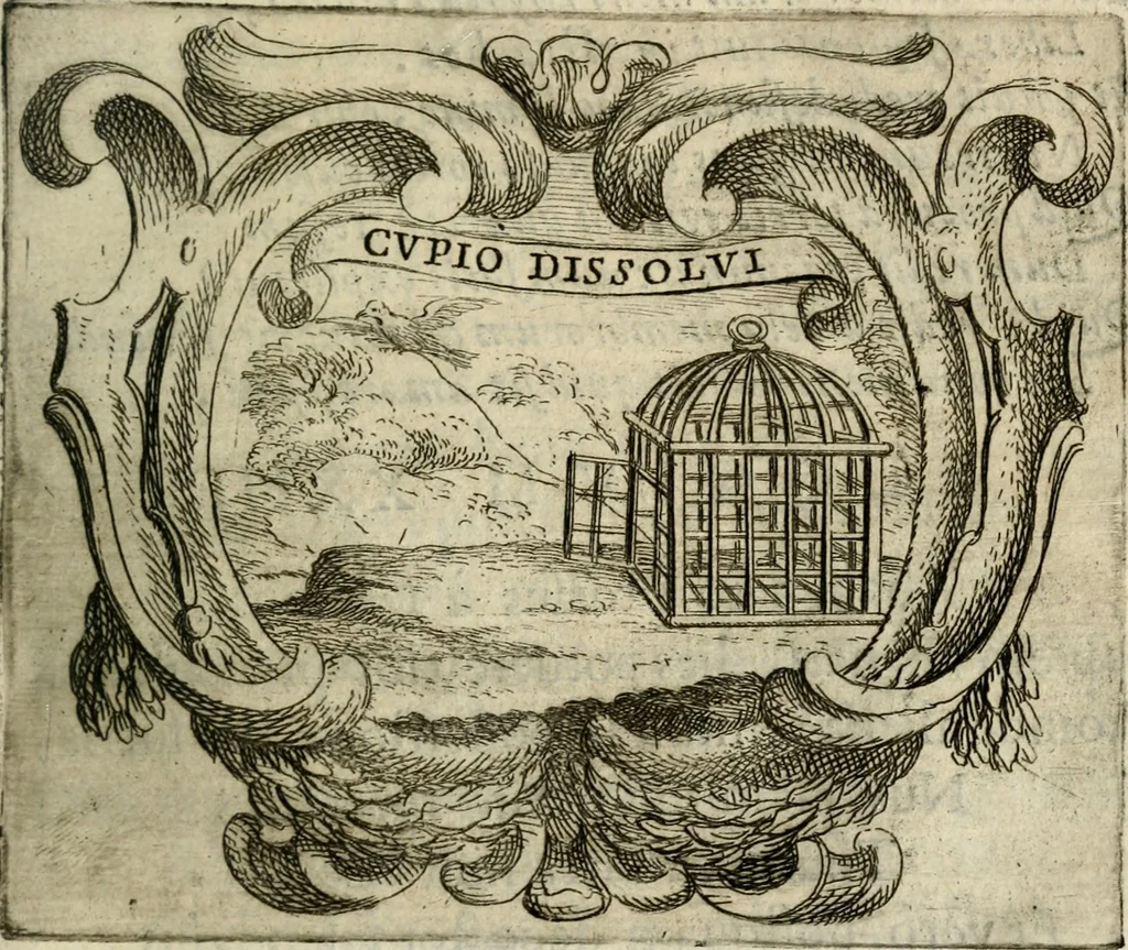 An illustration from Ignatius : insignium, epigrammatum et elogiorum centuriis expressus, 1655, leaf 86