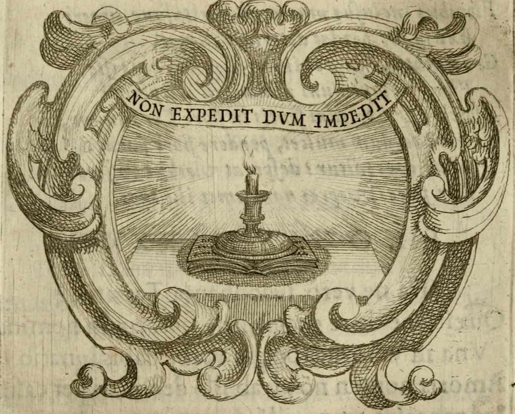 An illustration from Ignatius insignium : epigrammatum et elogiorum centuriis expressus, 1655, leaf 130
