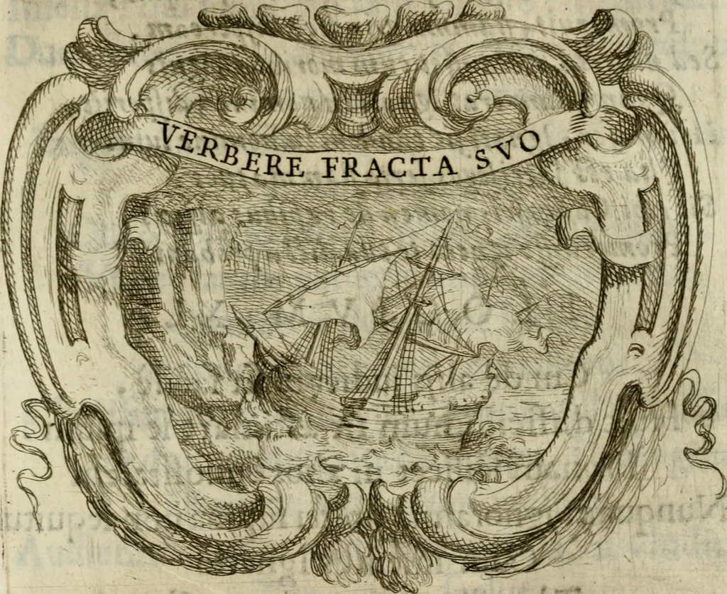 An illustration from Ignatius insignium : epigrammatum et elogiorum centuriis expressus, 1655, leaf 142