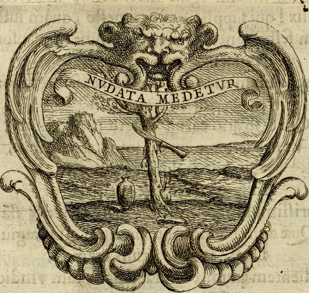 An illustration from Ignatius insignium : epigrammatum et elogiorum centuriis expressus, 1655, leaf 145