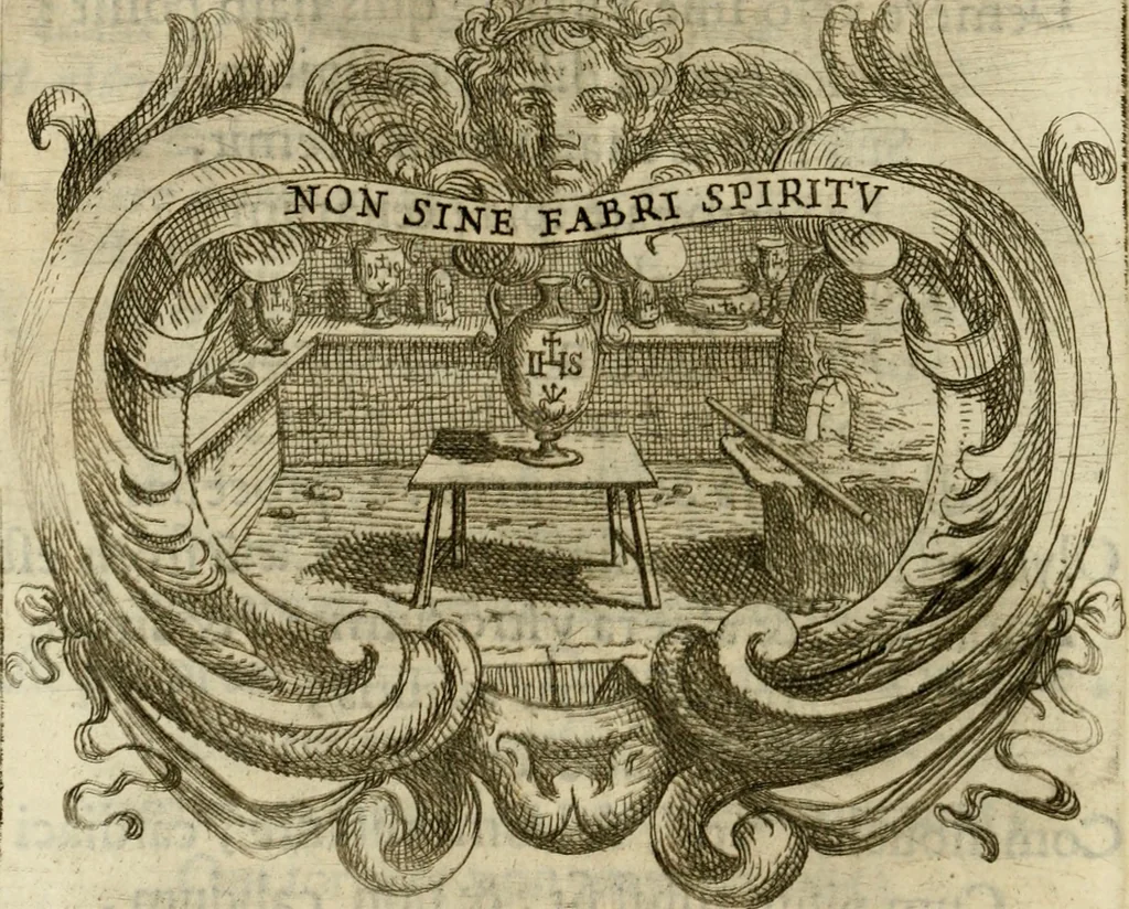 An illustration from Ignatius insignium : epigrammatum et elogiorum centuriis expressus, 1655, leaf 157