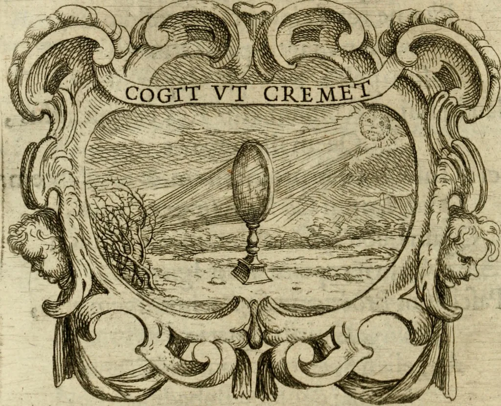 An illustration from Ignatius insignium : epigrammatum et elogiorum centuriis expressus, 1655, leaf 163