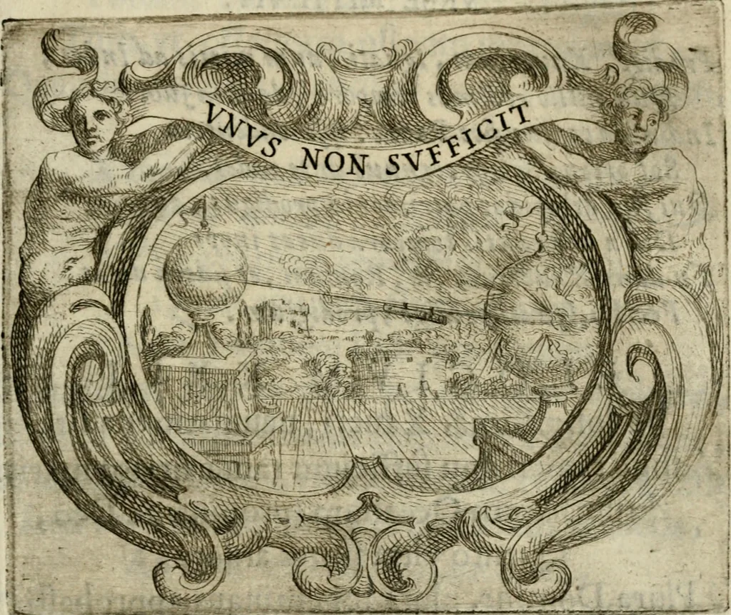 An illustration from Ignatius insignium : epigrammatum et elogiorum centuriis expressus, 1655, leaf 190