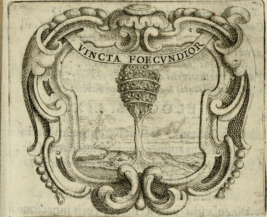 An illustration from Ignatius insignium : epigrammatum et elogiorum centuriis expressus, 1655, leaf 196