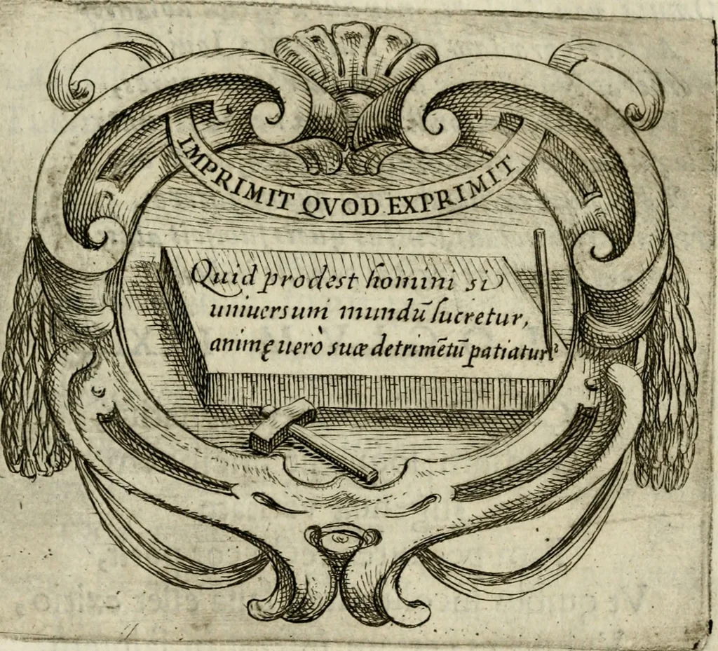 An illustration from Ignatius insignium : epigrammatum et elogiorum centuriis expressus, 1655, leaf 256