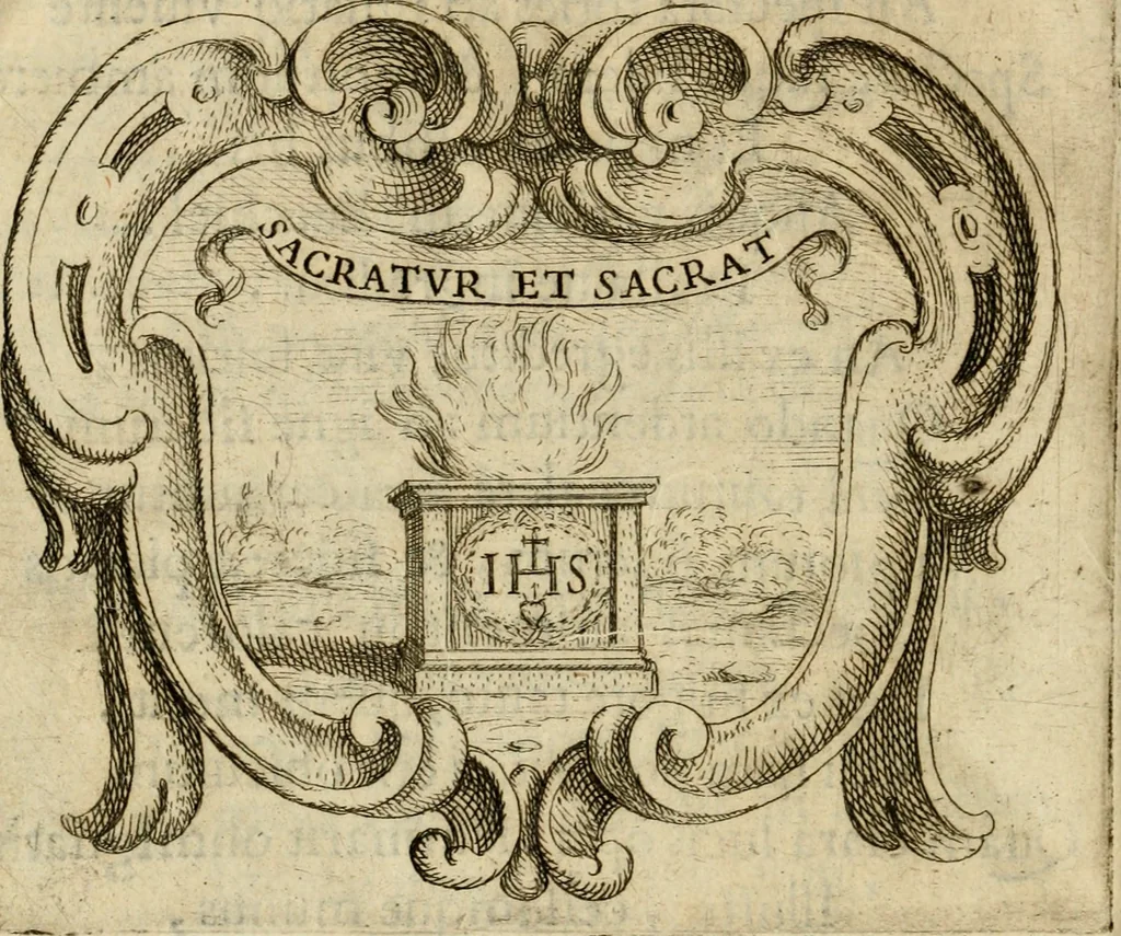 An illustration from Ignatius insignium : epigrammatum et elogiorum centuriis expressus, 1655, leaf 319