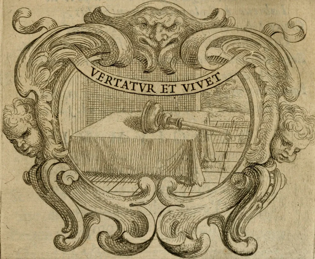 An illustration from Ignatius insignium : epigrammatum et elogiorum centuriis expressus, 1655, leaf 40